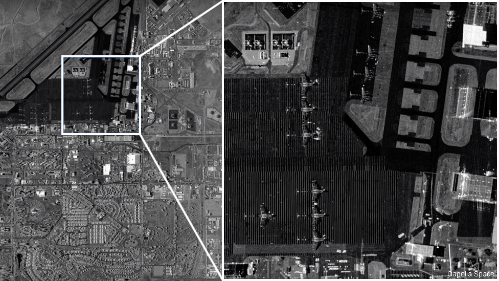 Airborne radar image