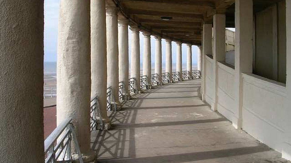 Middle Walk colonnade in Blackpool