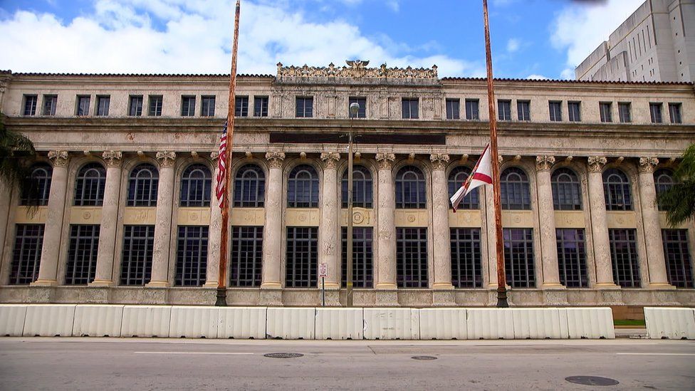 The Miami court where Sissoko stood trial