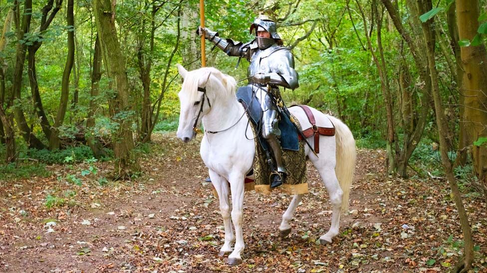 Jason Kingsley and his horse Warlord
