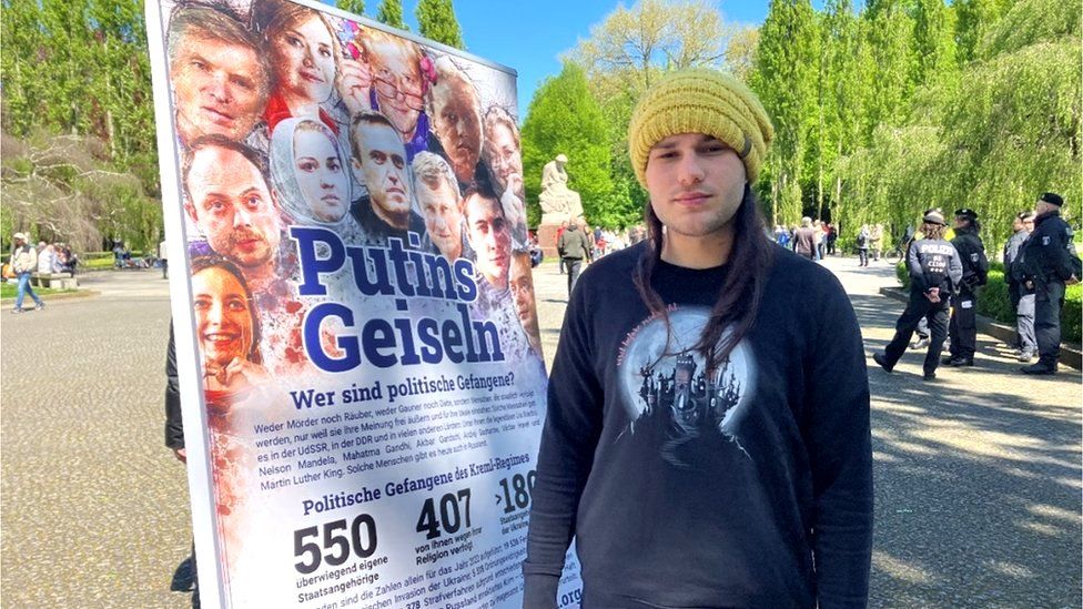 Kirill, a young man who fled Russia after attending anti-war rallies in St Petersburg