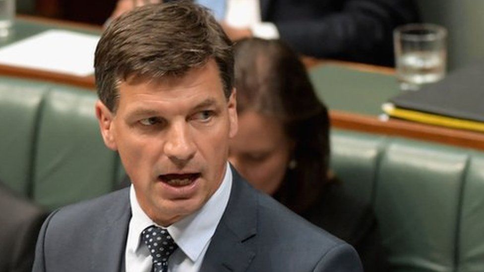 Angus Taylor MP speaks during a parliamentary debate