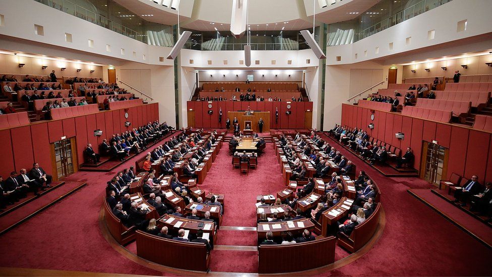 The Australian Senate chamber