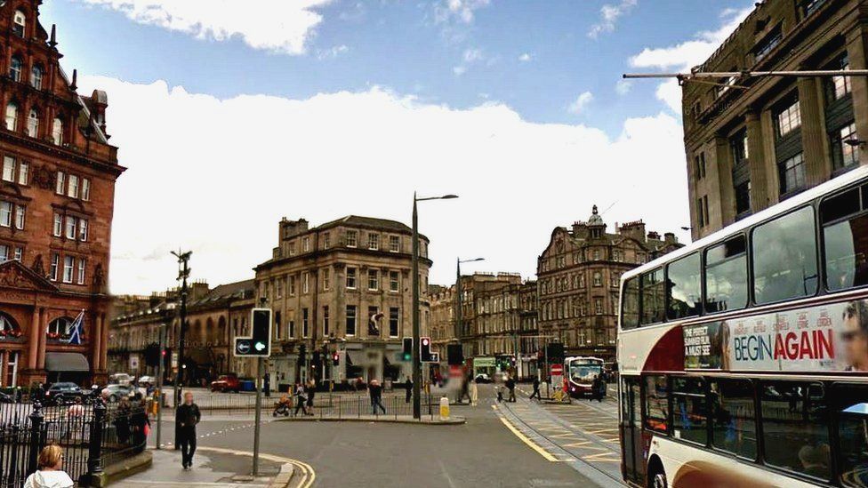 Princes Street and Lothian Road