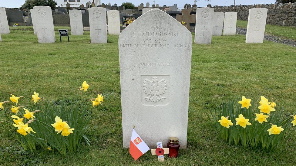 Polish airman's grave at Jurby
