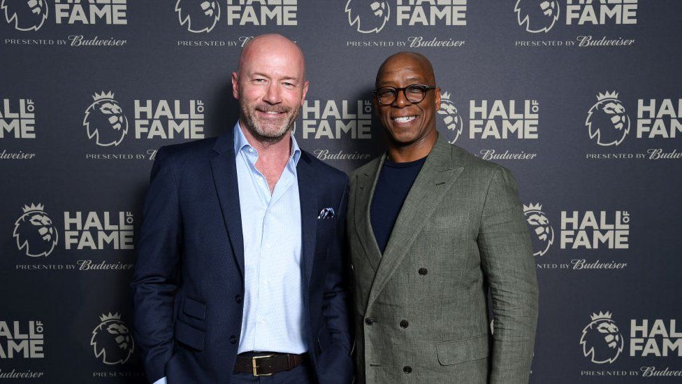 Image shows Alan Shearer and Ian Wright