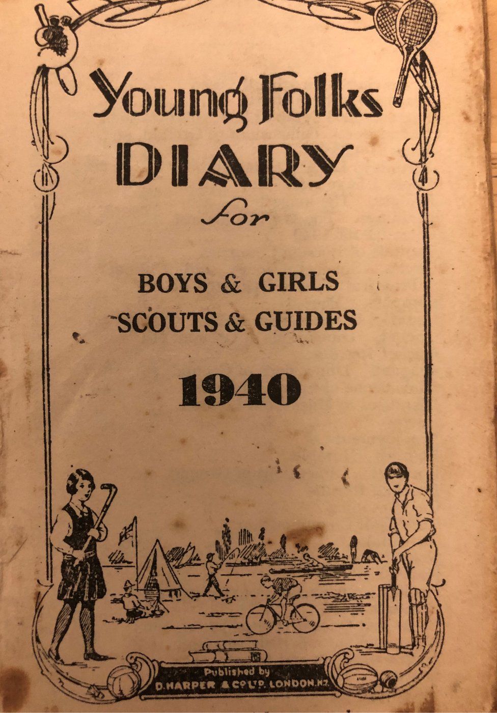 A young folks diary dating from 1940