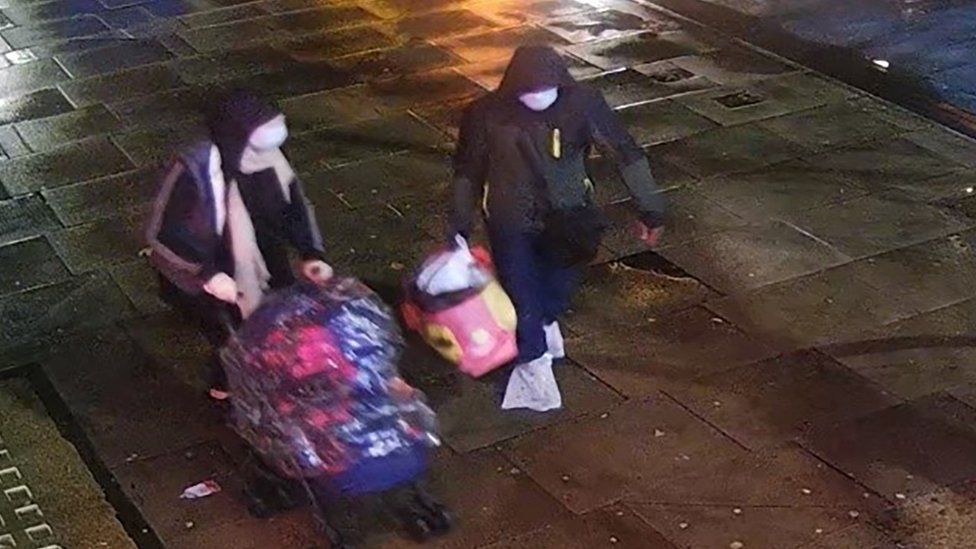 CCTV image of Mark Gordon and Constance Marten on Whitechapel Road in London