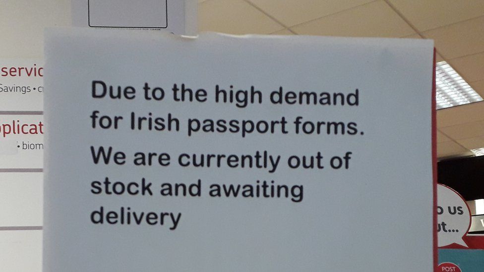 Sign in Belfast Post Office