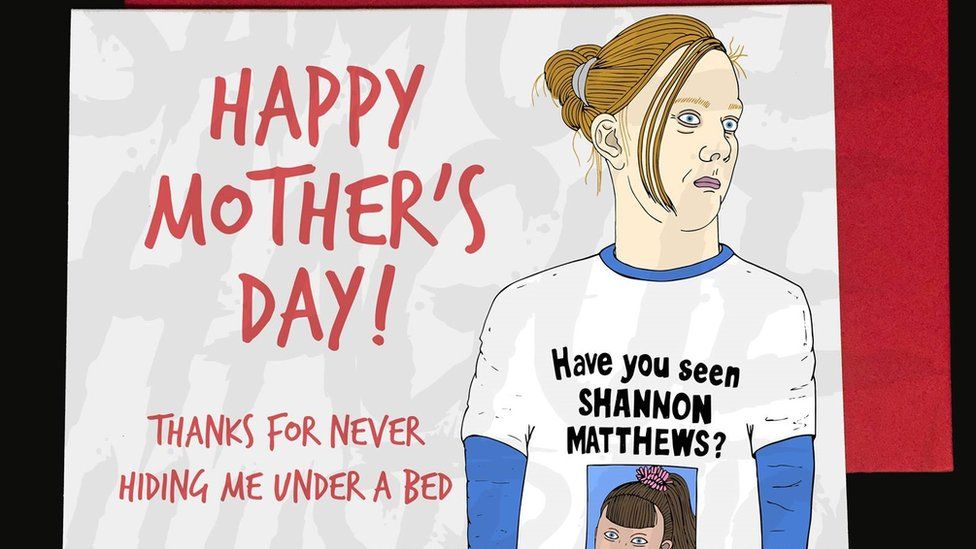 A Mother's Day card depicting Karen Matthews