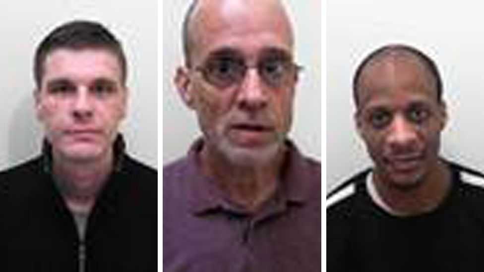 Three men: Wayne Maycock, Paul Bromwich and Admi Headley