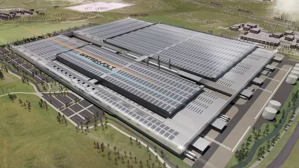 Britishvolt's proposed gigafactory in north east England