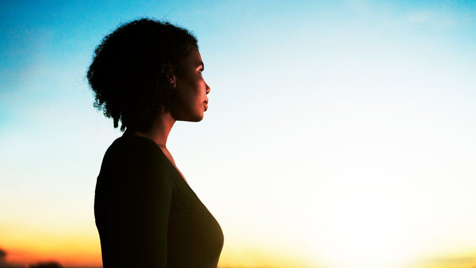 Woman looking into the distance