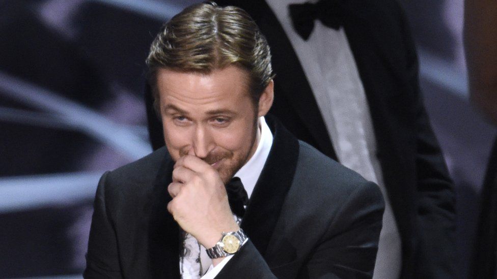 Ryan Gosling explains Oscars giggling BBC News