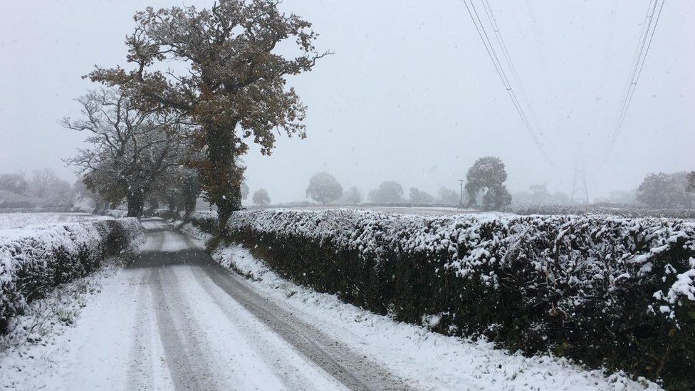 Snow in Wrexham