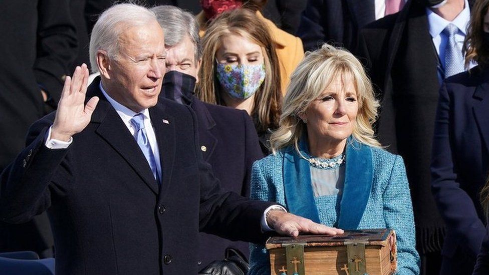 Joe Biden is sworn in