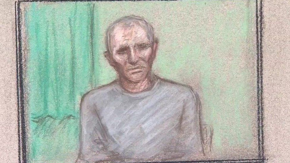 Court drawing of Barry Bennell