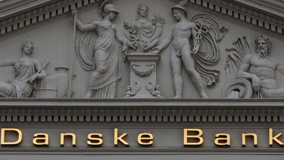 Danske Bank sign on front of building