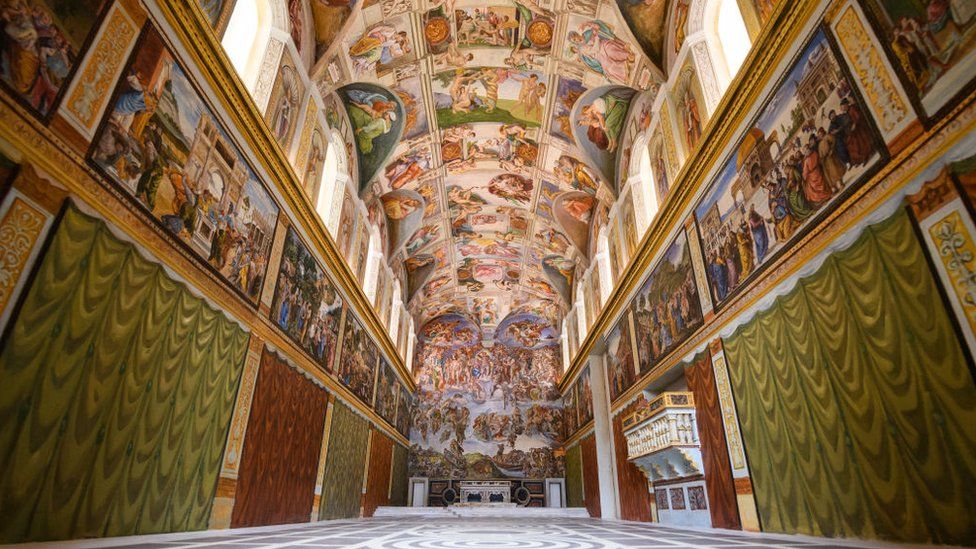 Miniature replica of the Sistine Chapel