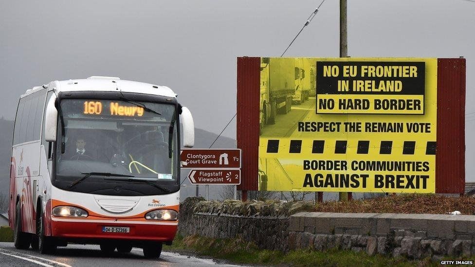 Poster objecting to hard border