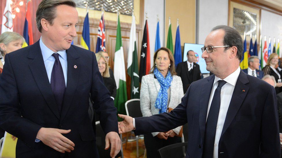 PM David Cameron and President Francois Hollande