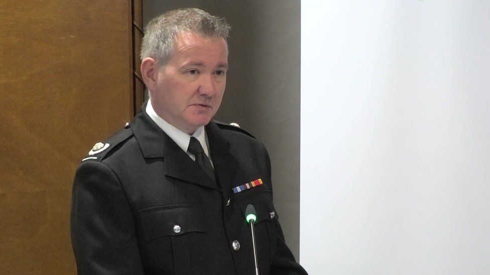 Deputy assistant commissioner Andrew O'Loughlin at the Grenfell Inquiry