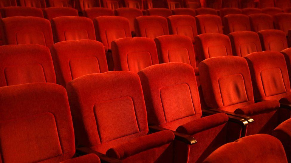 Seats in a theatre auditorium