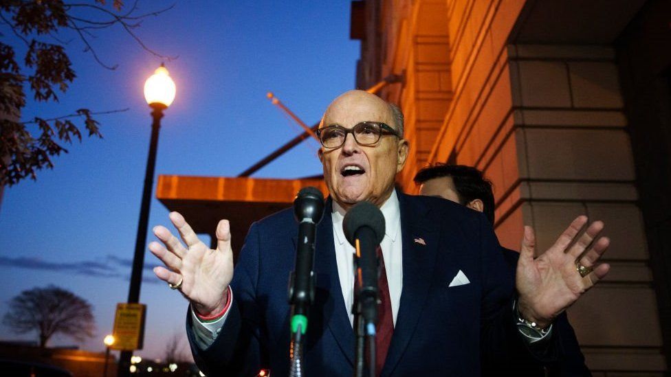 Giuliani Sued Again By Election Workers Over Latest False Claims - BBC News