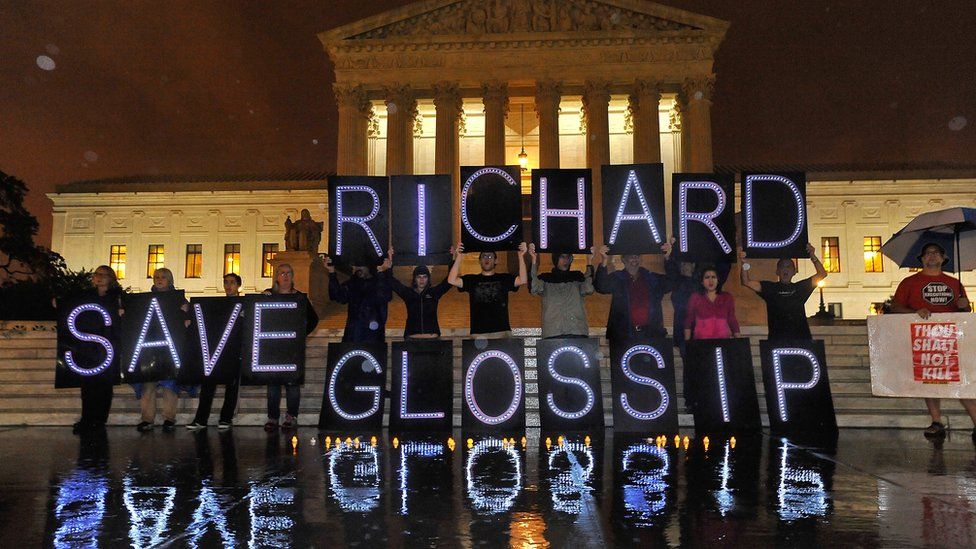 "Save Richard Glossip" protest