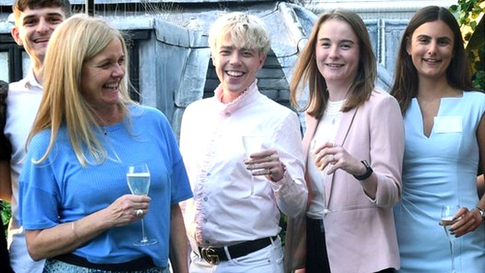 Ilona Hitel with some of her team at a recent social event