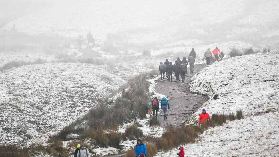 People at Pen y Fan