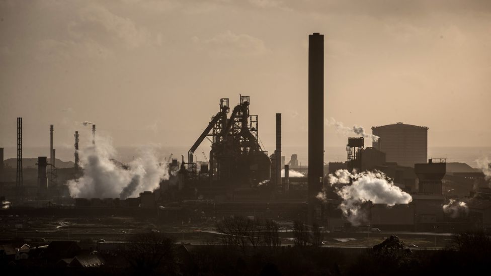 Tata steelworks in Port Talbot