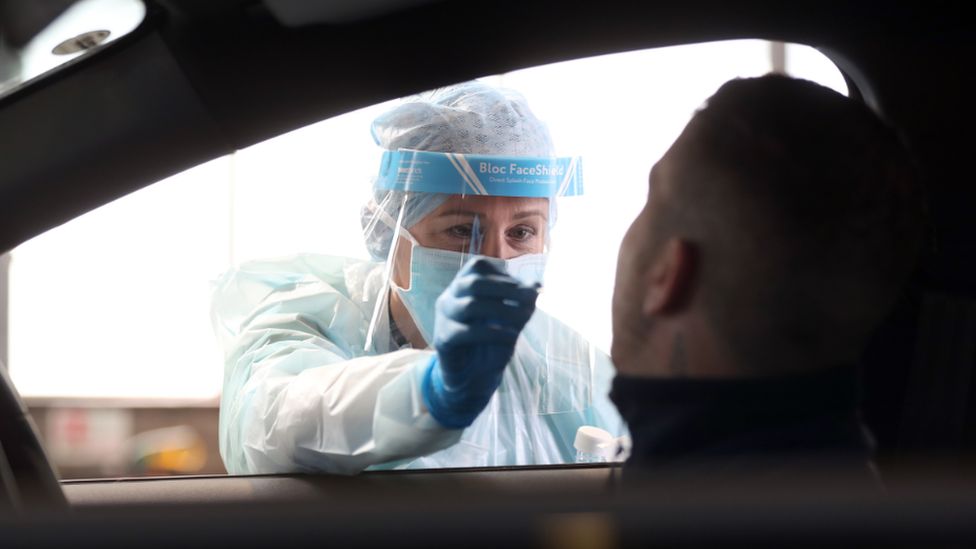 Coronavirus Robin Swann concerned by UK test booking 'glitch' BBC News