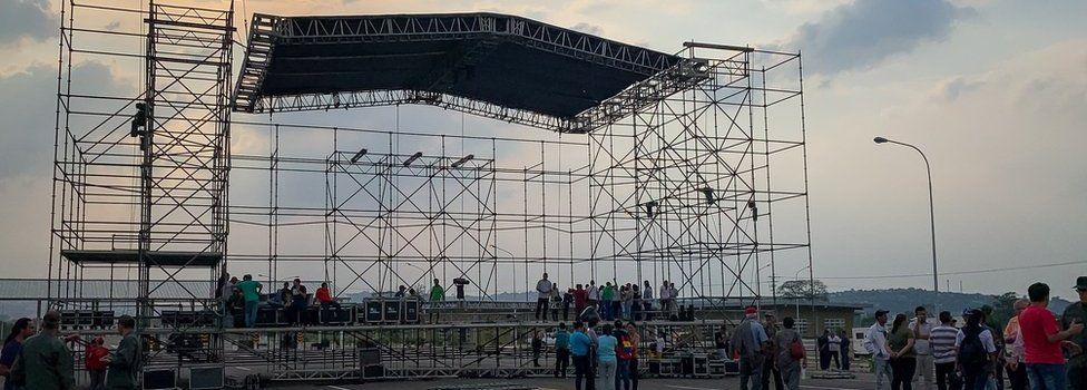 Maduro's concert stage