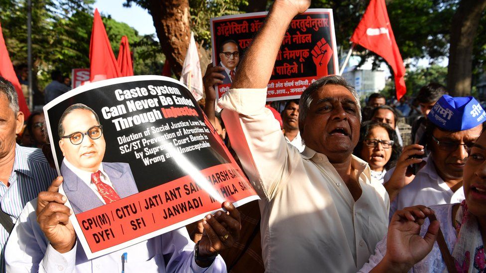Dalit protest in Mumbai in 2018