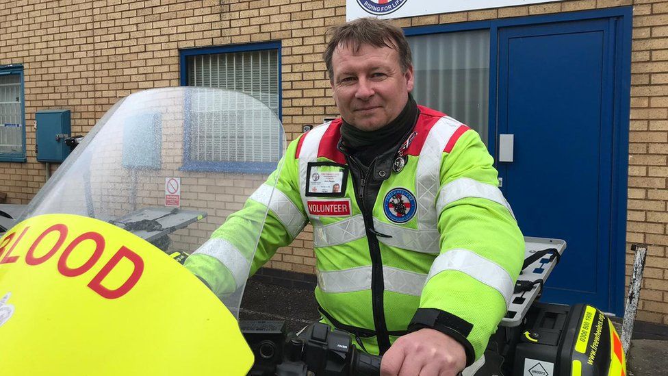 Freewheelers blood bike charity recognised for 30 years' service - BBC News