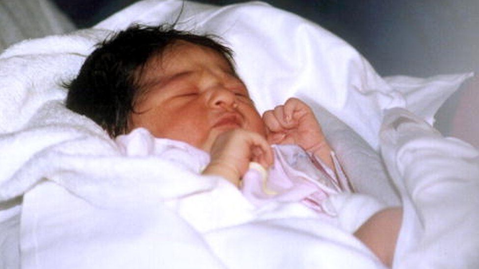 Aastha Arora just after her birth