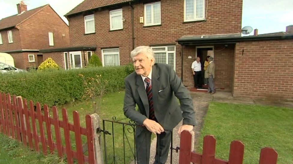 Dave Prowse at his childhood home on Bristol's Southmead estate