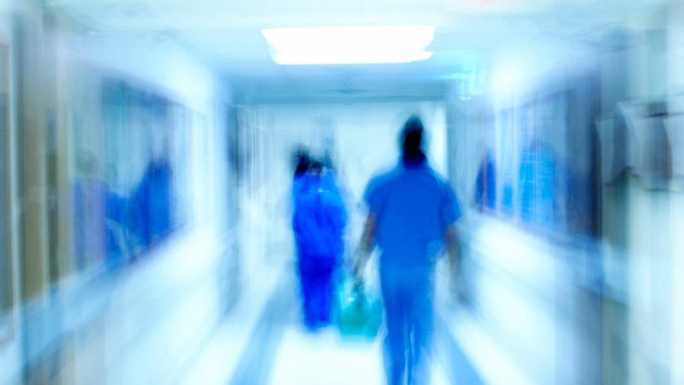 A hospital corridor