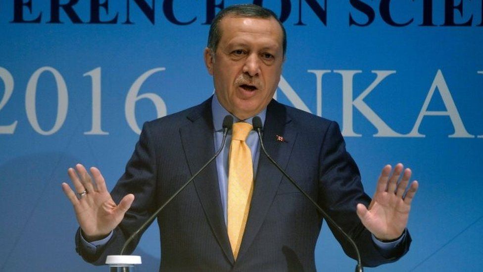 Turkish President Recep Tayyip Erdogan. Photo: 3 October 2016