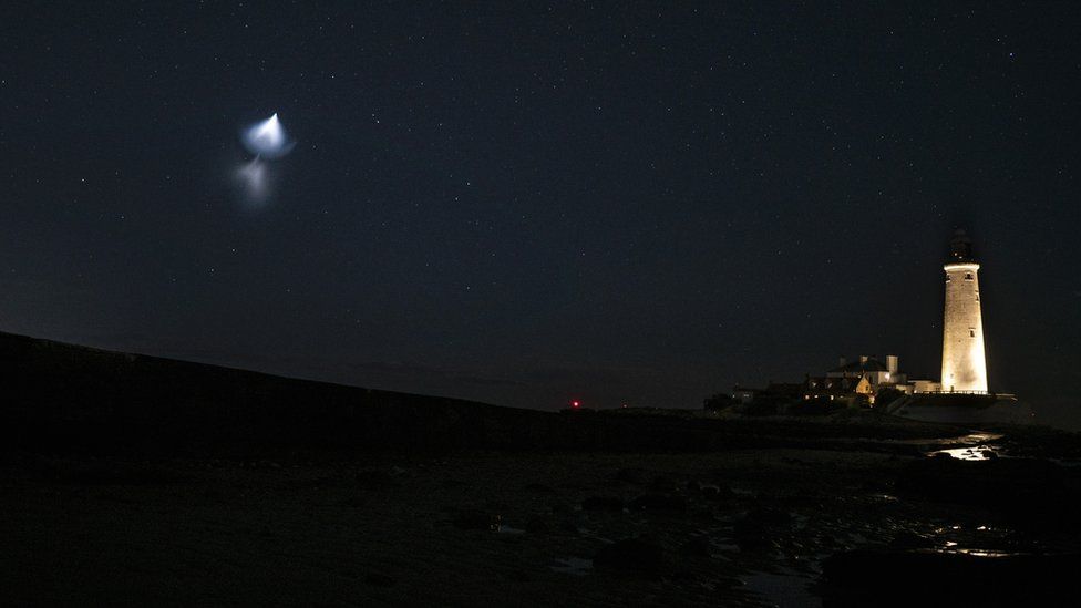 The light next to a lighthouse