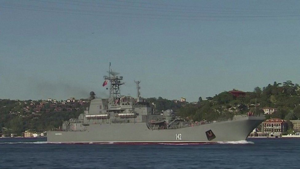 A file image of the Novocherkassk warship