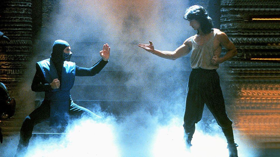 A scene from the Mortal Kombat movie, released in 1995