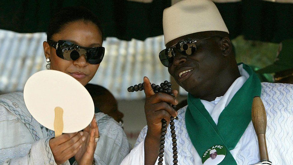 Zineb and Yahya Jammeh on 20 September 2006
