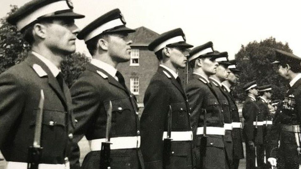 John Orminston (second from left) in the RAF