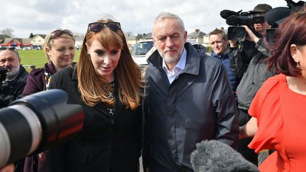 Angela Rayner and Jeremy Corbyn