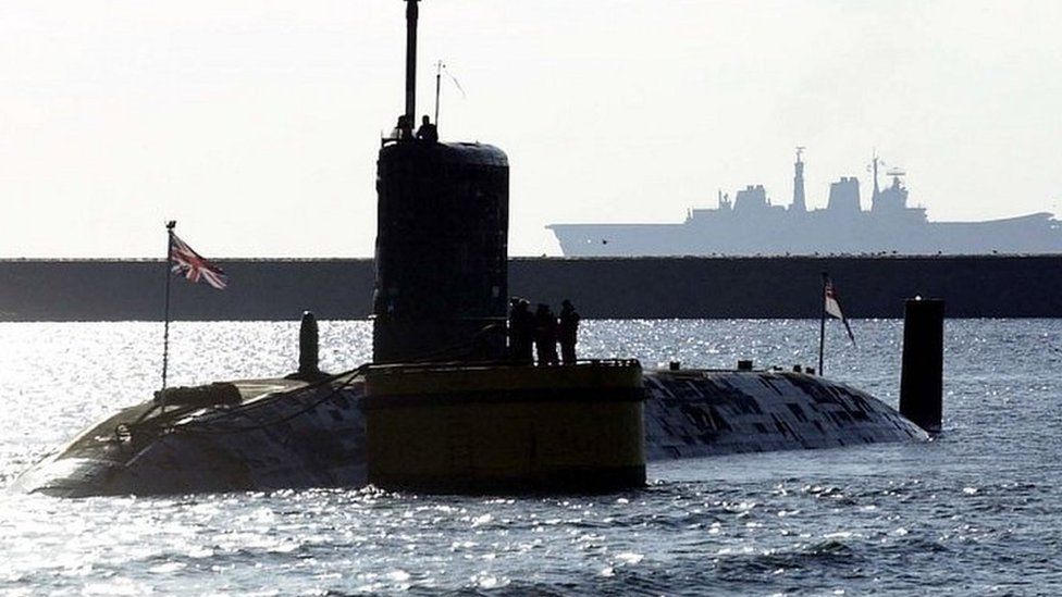 A Royal Navy Trafalgar Class Attack submarine
