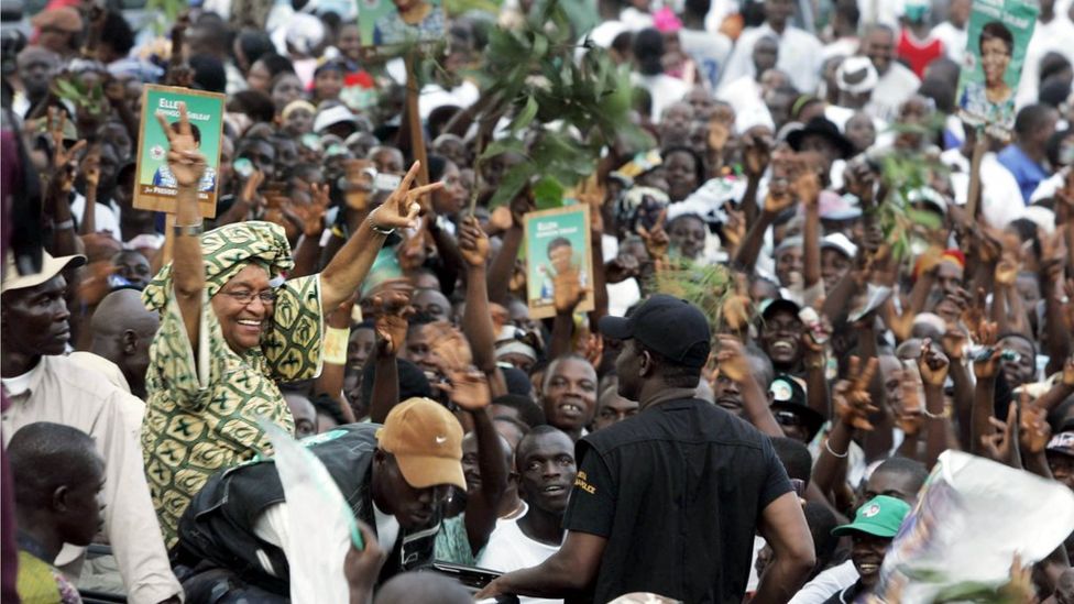 Ellen Johnson Sirleaf, présidente du Libéria de 2006 à 2018