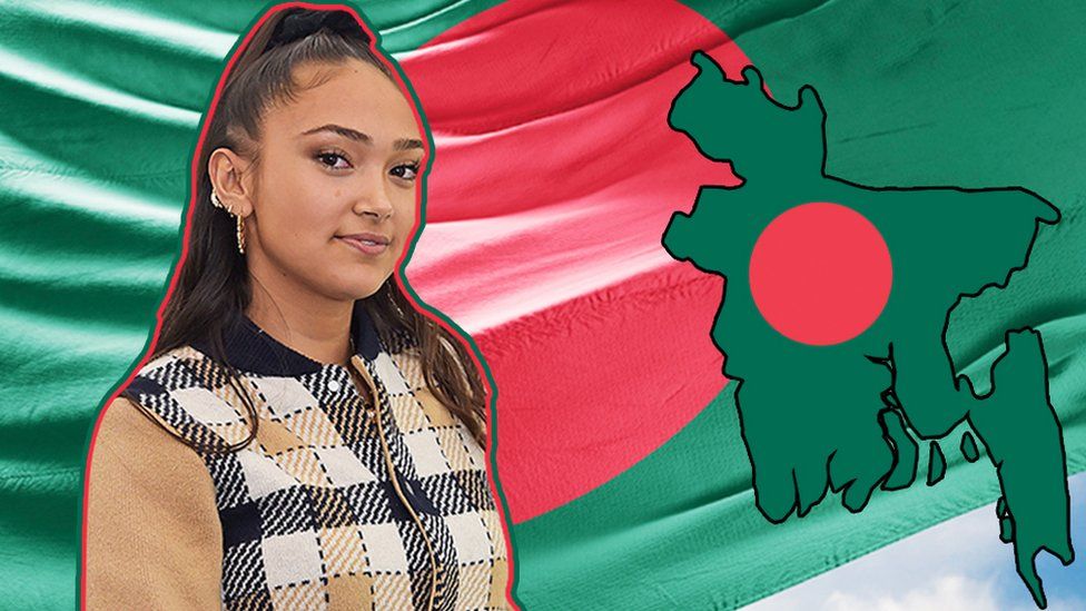 Джой Крукс и флаг Бангладеш