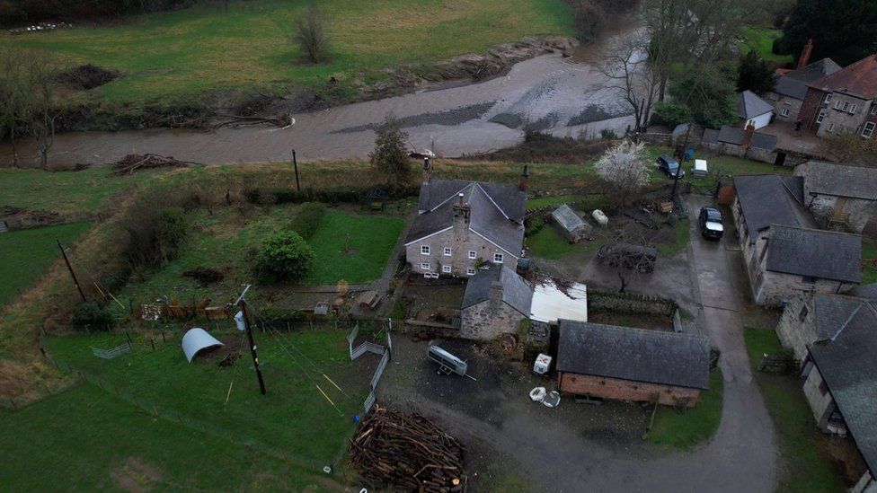 Flooding at Glanllyn farm